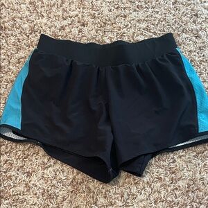Black and Blue Women's Shorts